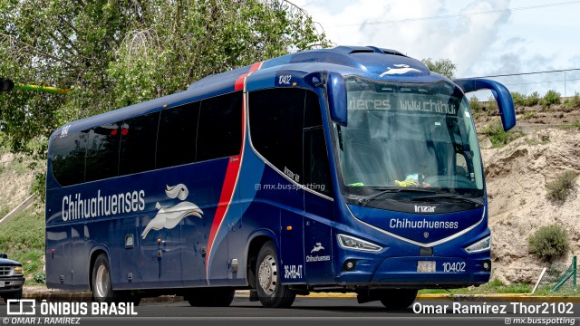 Transportes Chihuahuenses 10402 na cidade de Pachuca de Soto, Hidalgo, México, por Omar Ramírez Thor2102. Número da foto: #13202232.