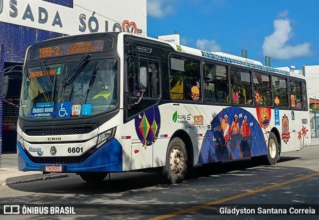 Viação Atalaia Transportes 6601 na cidade de Aracaju, Sergipe, Brasil, por Gladyston Santana Correia. Número da foto: #13203781.
