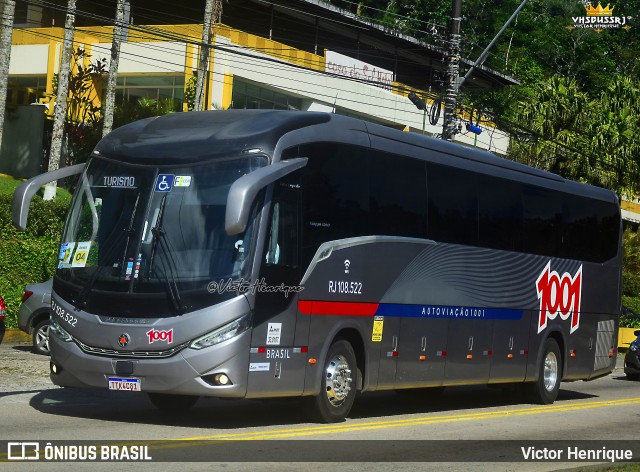 Auto Viação 1001 RJ 108.522 na cidade de Petrópolis, Rio de Janeiro, Brasil, por Victor Henrique. Número da foto: #13204203.