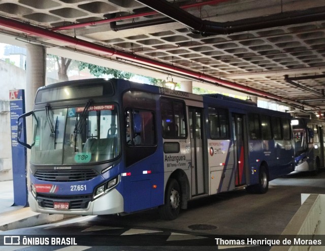 BB Transportes e Turismo 27.651 na cidade de Osasco, São Paulo, Brasil, por Thomas Henrique de Moraes. Número da foto: #13202372.