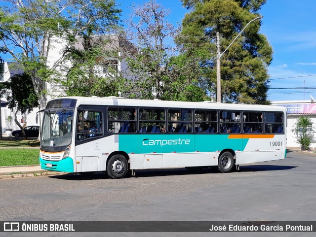 Viação Campestre 19001 na cidade de Cosmópolis, São Paulo, Brasil, por José Eduardo Garcia Pontual. Número da foto: #13203489.
