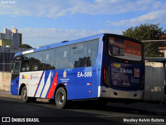 Expresso Amarelinho EA-506 na cidade de Sorocaba, São Paulo, Brasil, por Weslley Kelvin Batista. Número da foto: #13203143.