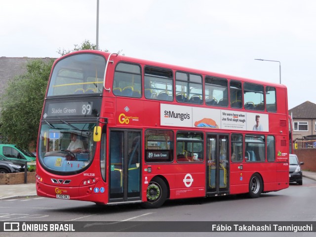 London Central WVL358 na cidade de Bexley, Greater London, Inglaterra, por Fábio Takahashi Tanniguchi. Número da foto: #13203869.