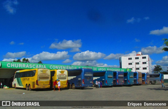 Empresa Gontijo de Transportes 18250 na cidade de Eunápolis, Bahia, Brasil, por Eriques  Damasceno. Número da foto: #13204724.