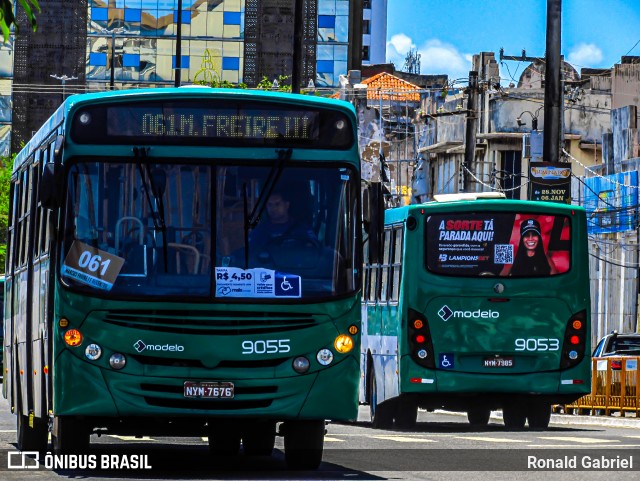 Viação Modelo 9055 na cidade de Aracaju, Sergipe, Brasil, por Ronald Gabriel. Número da foto: #13202669.