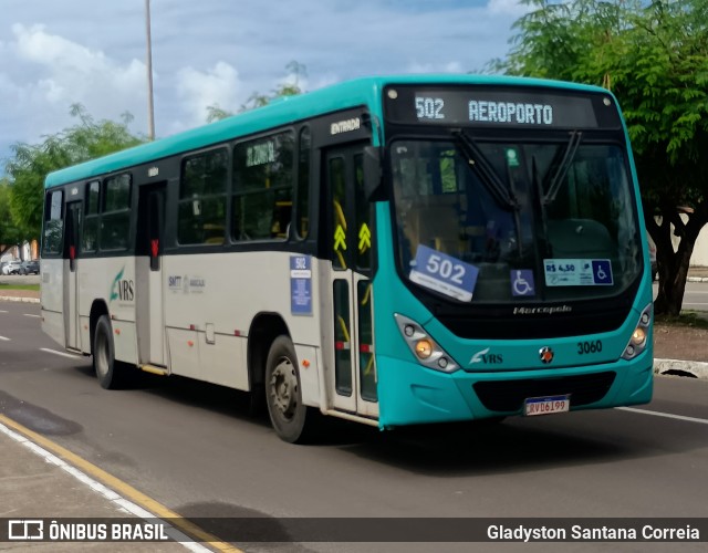 VRS - Viação Roberto Santana 3060 na cidade de Aracaju, Sergipe, Brasil, por Gladyston Santana Correia. Número da foto: #13203792.