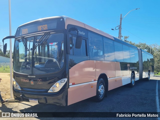 Viação Rosa Vitória da Conquista 1708AR na cidade de Vitória da Conquista, Bahia, Brasil, por Fabrício Portella Matos. Número da foto: #13204278.