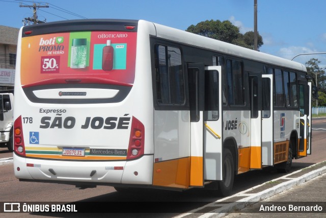 Expresso São José 178 na cidade de Tramandaí, Rio Grande do Sul, Brasil, por Andreo Bernardo. Número da foto: #13203588.