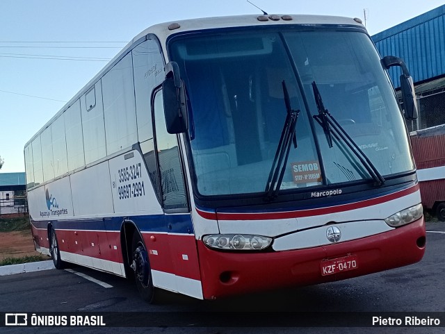 Aquarius Transportes 0470 na cidade de Brazlândia, Distrito Federal, Brasil, por Pietro Ribeiro. Número da foto: #13202862.