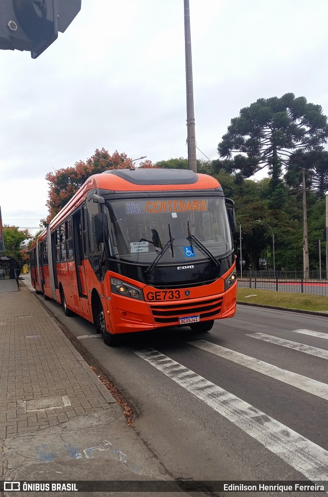 Viação Cidade Sorriso >> Viação Sorriso de Curitiba GE733 na cidade de Curitiba, Paraná, Brasil, por Edinilson Henrique Ferreira. Número da foto: #13203725.