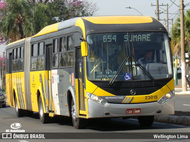 Transportes Capellini 23018 na cidade de Sumaré, São Paulo, Brasil, por Wellington Lima. Número da foto: #13202639.