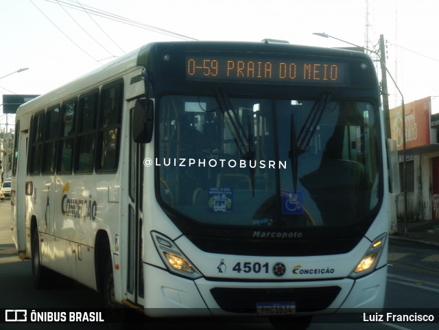 Empresa de Transportes Nossa Senhora da Conceição 4501 na cidade de Natal, Rio Grande do Norte, Brasil, por Luiz Francisco. Número da foto: #13202757.