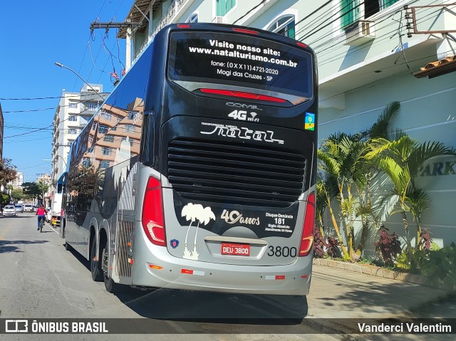 Transportadora Turística Natal 3800 na cidade de São Lourenço, Minas Gerais, Brasil, por Vanderci Valentim. Número da foto: #13204527.
