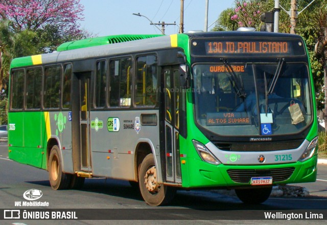 MoV Sumaré - Viação Ouro Verde 31215 na cidade de Sumaré, São Paulo, Brasil, por Wellington Lima. Número da foto: #13202629.