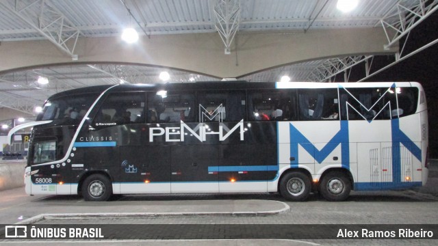 Empresa de Ônibus Nossa Senhora da Penha 58008 na cidade de Taubaté, São Paulo, Brasil, por Alex Ramos Ribeiro. Número da foto: #13204658.