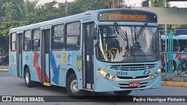 Aliança Transportes Urbanos 21240 na cidade de Fortaleza, Ceará, Brasil, por Pedro Henrique Pinheiro. Número da foto: #13203439.