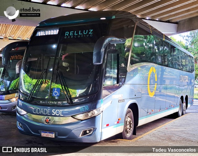 Viação Cidade Sol 8630 na cidade de Salvador, Bahia, Brasil, por Tadeu Vasconcelos. Número da foto: #13203048.