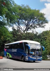 Trans Isaak Turismo 1406 na cidade de São Paulo, São Paulo, Brasil, por João Vitor Almeida de Moura. Número da foto: #:id.