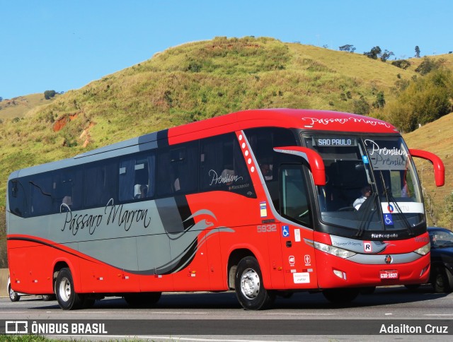 Empresa de Ônibus Pássaro Marron 5932 na cidade de Aparecida, São Paulo, Brasil, por Adailton Cruz. Número da foto: #13268535.