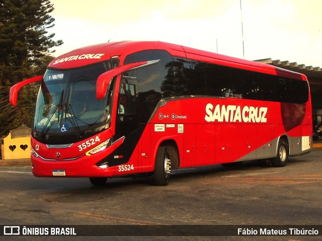Viação Santa Cruz 35524 na cidade de Três Corações, Minas Gerais, Brasil, por Fábio Mateus Tibúrcio. Número da foto: #13267030.