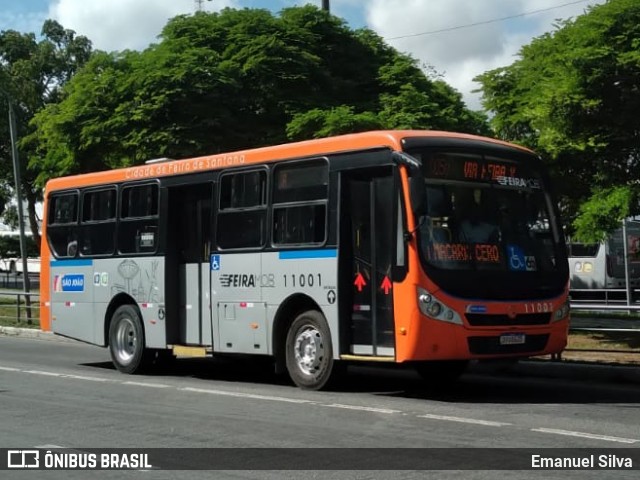 Auto Ônibus São João 11001 na cidade de Feira de Santana, Bahia, Brasil, por Emanuel Silva. Número da foto: #13266728.