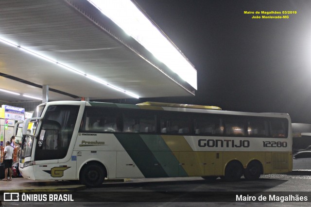 Empresa Gontijo de Transportes 12280 na cidade de João Monlevade, Minas Gerais, Brasil, por Mairo de Magalhães. Número da foto: #13267080.