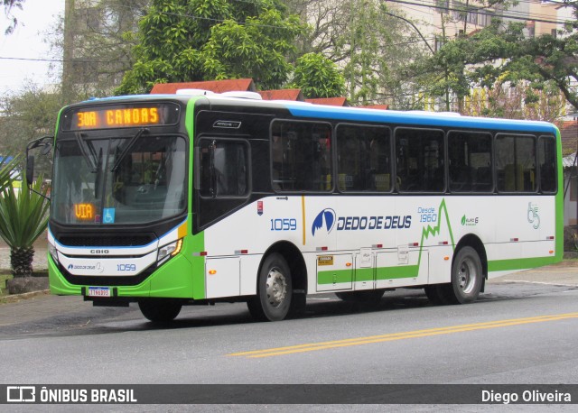 Viação Dedo de Deus 1059 na cidade de Teresópolis, Rio de Janeiro, Brasil, por Diego Oliveira. Número da foto: #13266823.