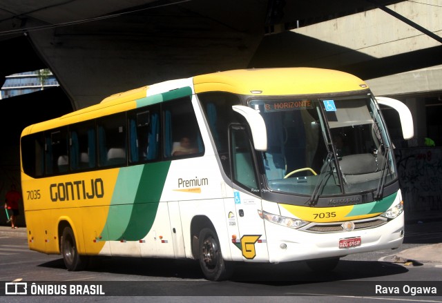 Empresa Gontijo de Transportes 7035 na cidade de Belo Horizonte, Minas Gerais, Brasil, por Rava Ogawa. Número da foto: #13267530.