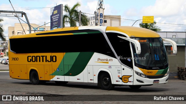 Empresa Gontijo de Transportes 7100 na cidade de Feira de Santana, Bahia, Brasil, por Rafael Chaves. Número da foto: #13268453.