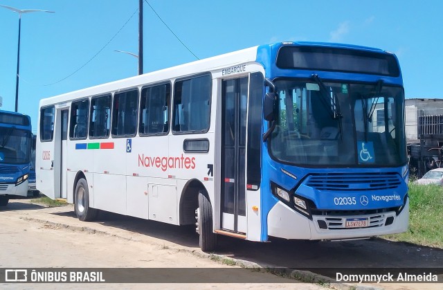 Consórcio Navegantes - 02 > Viação São Jorge > Transurb Transporte Urbano 02035 na cidade de João Pessoa, Paraíba, Brasil, por Domynnyck Almeida. Número da foto: #13266247.