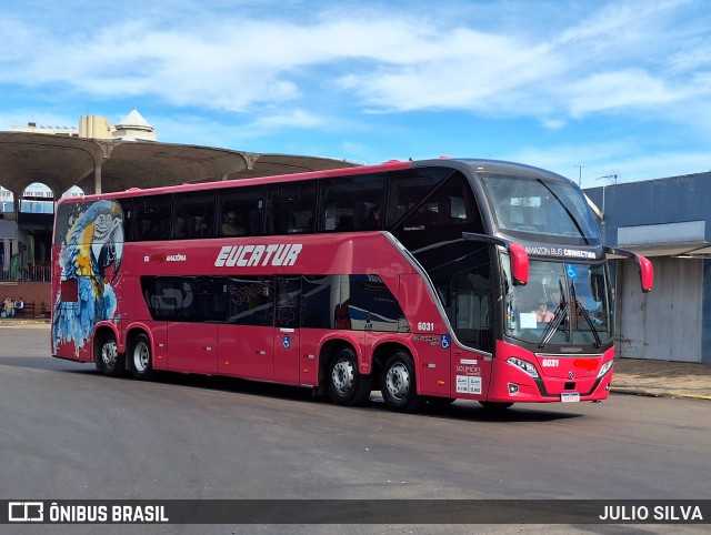 Eucatur - Empresa União Cascavel de Transportes e Turismo 6031 na cidade de Porto Alegre, Rio Grande do Sul, Brasil, por JULIO SILVA. Número da foto: #13267104.