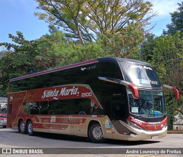 Santa Maria Fretamento e Turismo > Transportes Santa Maria(SP) 2800 na cidade de São Paulo, São Paulo, Brasil, por André Lourenço de Freitas. Número da foto: #13267336.