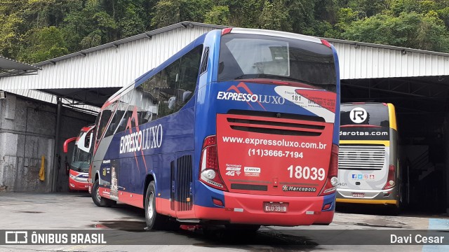 Expresso Luxo 18039 na cidade de Santos, São Paulo, Brasil, por Davi Cesar. Número da foto: #13266716.