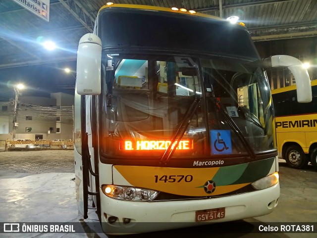 Empresa Gontijo de Transportes 14570 na cidade de Ipatinga, Minas Gerais, Brasil, por Celso ROTA381. Número da foto: #13266735.
