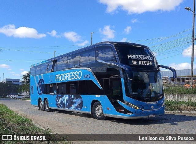 Auto Viação Progresso 6345 na cidade de Caruaru, Pernambuco, Brasil, por Lenilson da Silva Pessoa. Número da foto: #13268005.