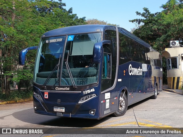 Viação Cometa 721540 na cidade de São Paulo, São Paulo, Brasil, por André Lourenço de Freitas. Número da foto: #13267349.