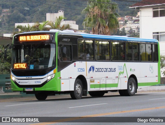 Viação Dedo de Deus 1059 na cidade de Teresópolis, Rio de Janeiro, Brasil, por Diego Oliveira. Número da foto: #13266820.