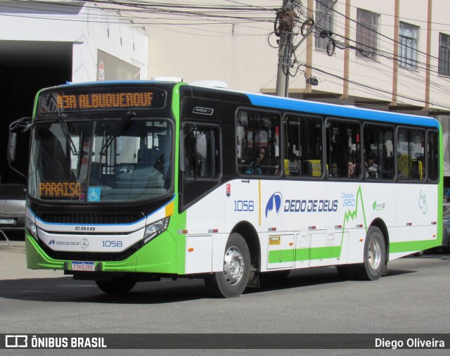 Viação Dedo de Deus 1058 na cidade de Teresópolis, Rio de Janeiro, Brasil, por Diego Oliveira. Número da foto: #13266813.