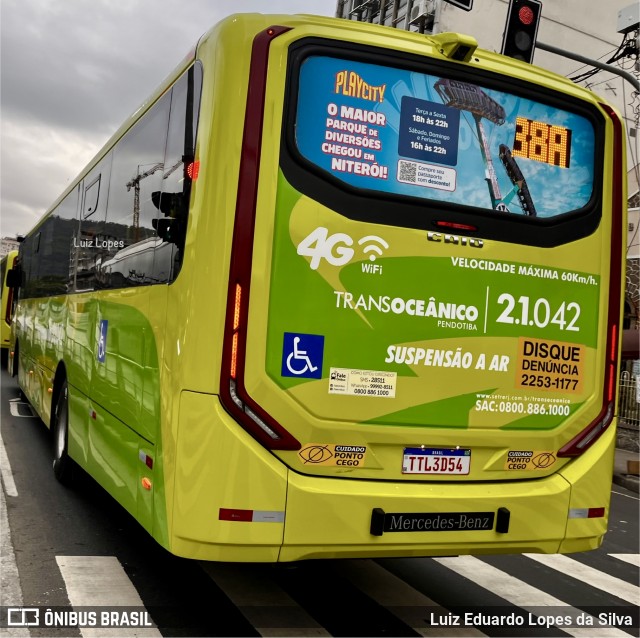 Viação Pendotiba 2.1.042 na cidade de Niterói, Rio de Janeiro, Brasil, por Luiz Eduardo Lopes da Silva. Número da foto: #13267123.