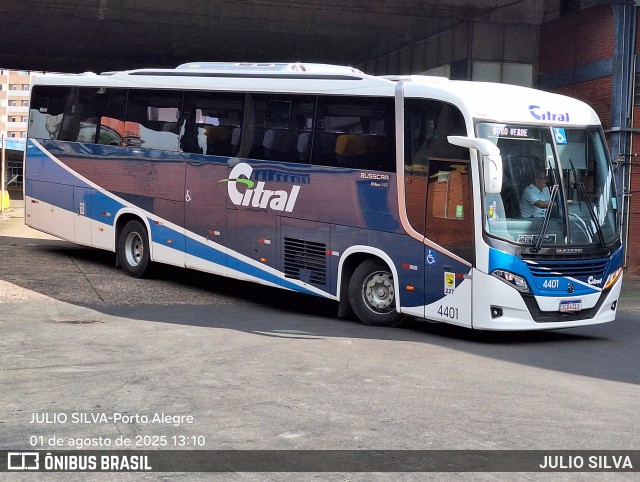 Citral Transporte e Turismo 4401 na cidade de Porto Alegre, Rio Grande do Sul, Brasil, por JULIO SILVA. Número da foto: #13267359.