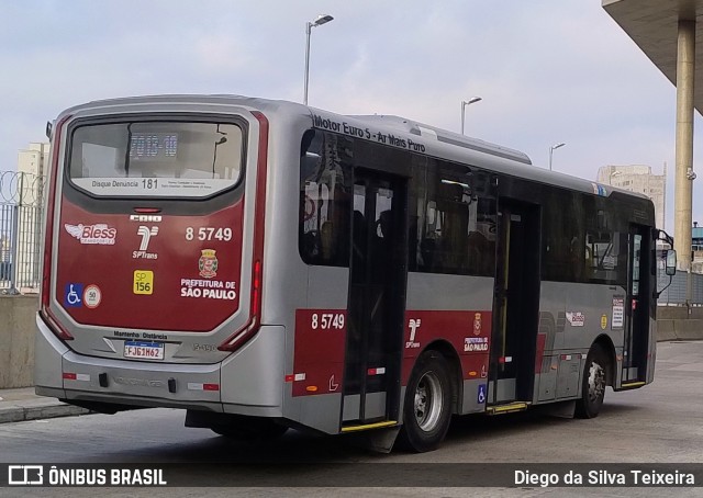 Auto Viação Transcap >> Auto Bless Transportes 8 5749 na cidade de São Paulo, São Paulo, Brasil, por Diego da Silva Teixeira. Número da foto: #13266901.