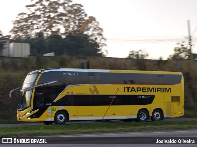 Viação Nova Itapemirim 41196 na cidade de Embu das Artes, São Paulo, Brasil, por Josivaldo Oliveira. Número da foto: #13291271.