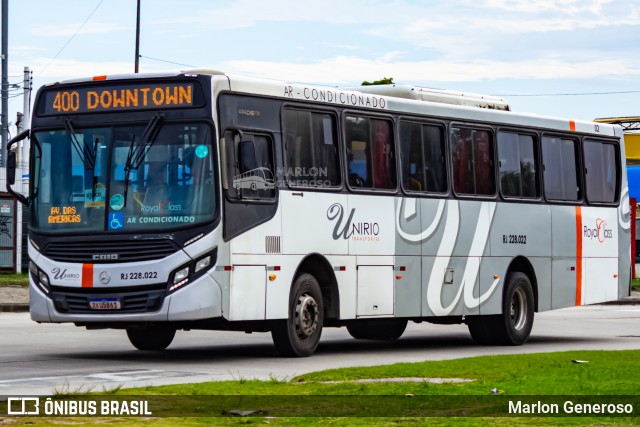 UniRio Transportes RJ 228.022 na cidade de Rio de Janeiro, Rio de Janeiro, Brasil, por Marlon Generoso. Número da foto: #13292864.