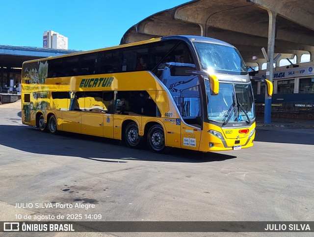 Eucatur - Empresa União Cascavel de Transportes e Turismo 6027 na cidade de Porto Alegre, Rio Grande do Sul, Brasil, por JULIO SILVA. Número da foto: #13291826.