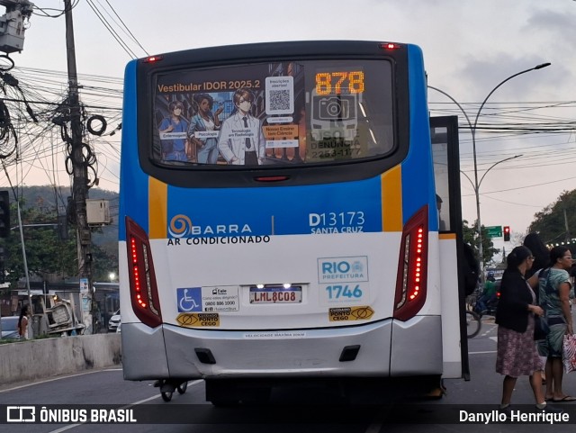 Transportes Barra D13173 na cidade de Rio de Janeiro, Rio de Janeiro, Brasil, por Danyllo Henrique. Número da foto: #13291055.