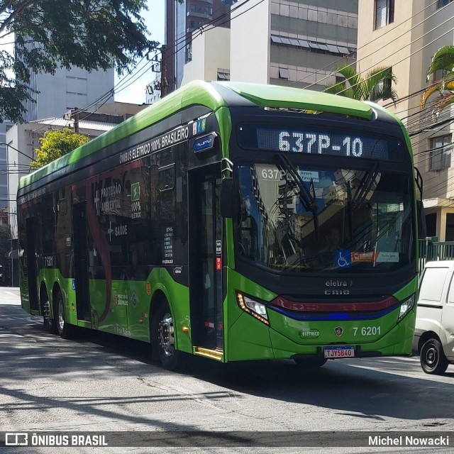 Viação Gatusa Transportes Urbanos 7 6201 na cidade de São Paulo, São Paulo, Brasil, por Michel Nowacki. Número da foto: #13293081.