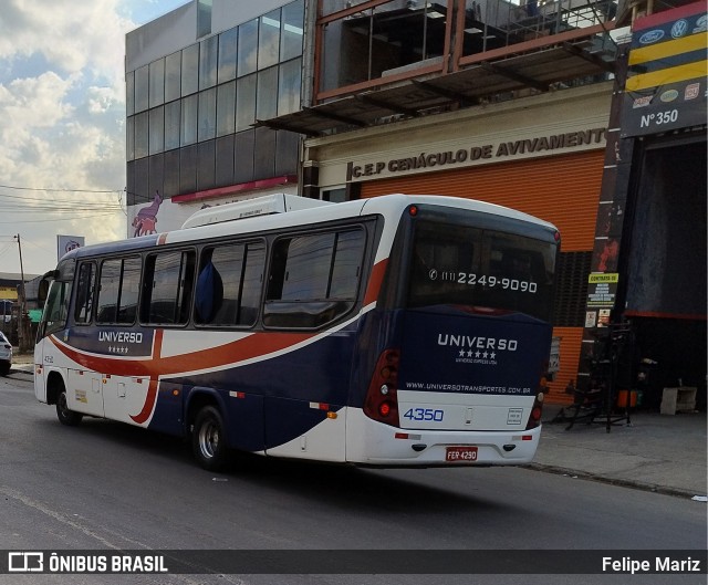 Universo Transportes 4350 na cidade de Guarulhos, São Paulo, Brasil, por Felipe Mariz. Número da foto: #13293074.