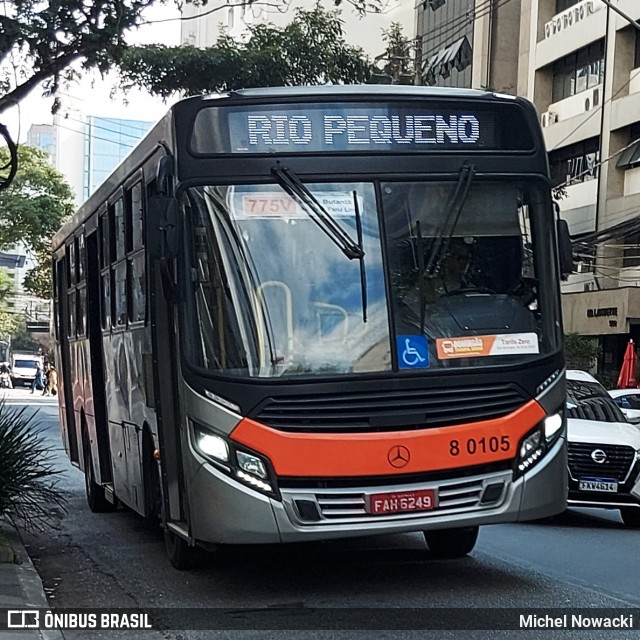 TRANSPPASS - Transporte de Passageiros 8 0105 na cidade de São Paulo, São Paulo, Brasil, por Michel Nowacki. Número da foto: #13292817.