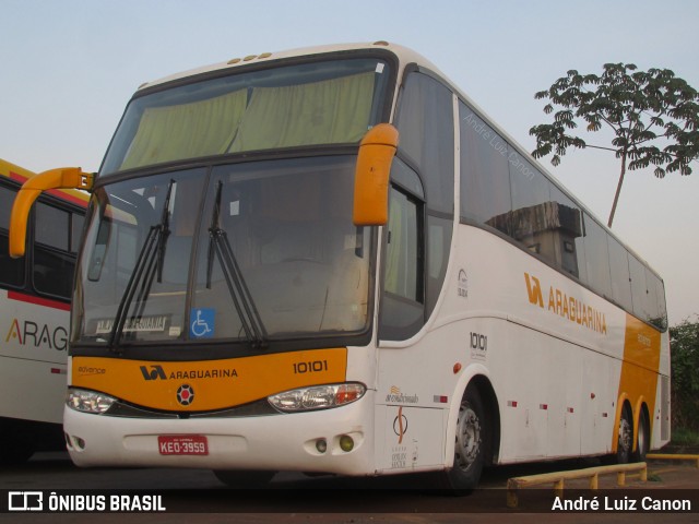 Viação Araguarina 10101 na cidade de Goiânia, Goiás, Brasil, por André Luiz Canon. Número da foto: #13291539.