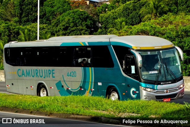Auto Viação Camurujipe 4420 na cidade de Salvador, Bahia, Brasil, por Felipe Pessoa de Albuquerque. Número da foto: #13292004.